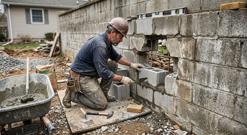 Block Wall Repair in Clemson, SC