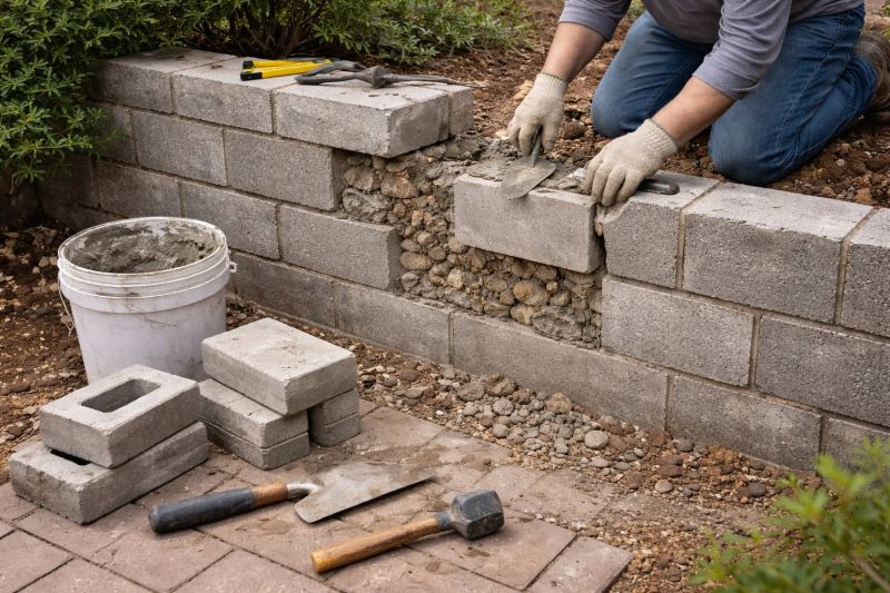 Block Wall Repair in Honea Path, SC