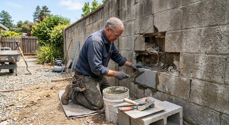 Block Wall Repair in Iva, SC