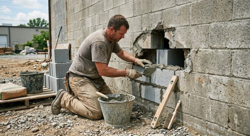 Block Wall Repair in Pendleton, SC