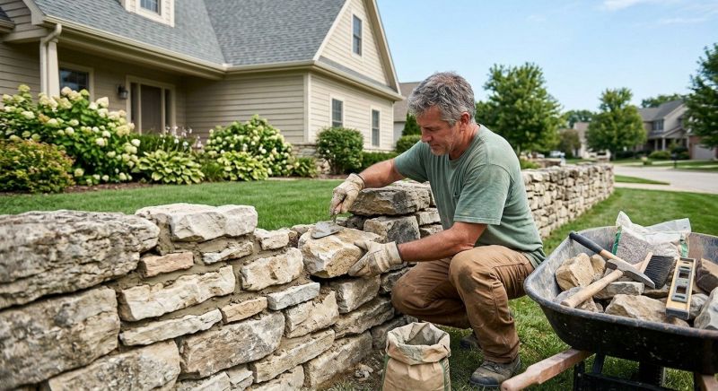 Brick Fence Repair in Anderson, SC