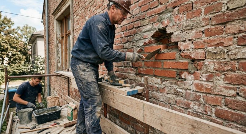 Brick Fence Repair in Anderson, SC