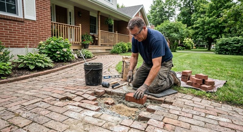 Brick Flatwork Repair in Townville, SC