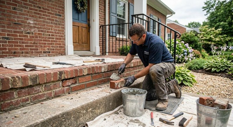 Brick Stairs Repair in Anderson, SC