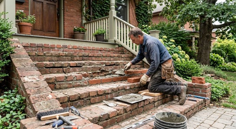 Brick Stairs Repair in Pendleton, SC