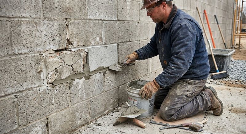Cement Block Repair in Anderson, SC