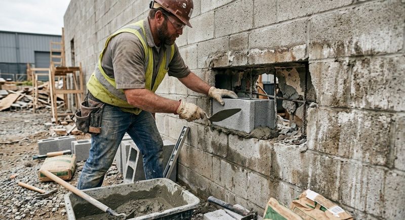 Cement Block Repair in Anderson, SC