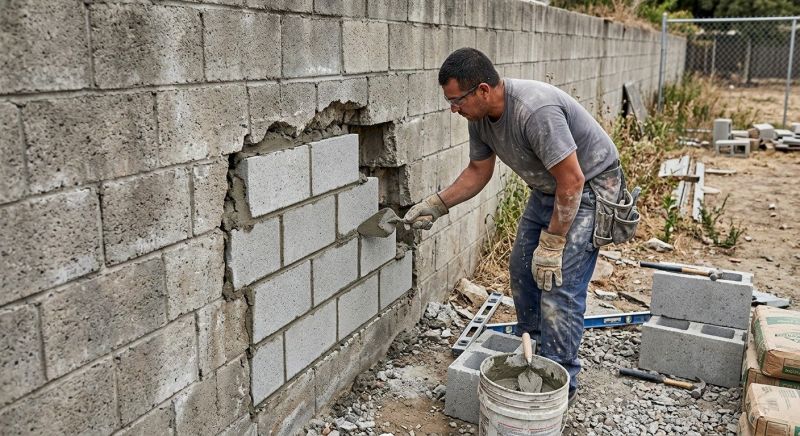 Concrete Block Repair in Clemson, SC