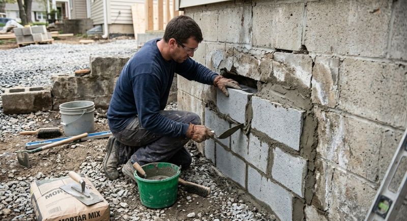 Concrete Block Repair in Fair Play, SC