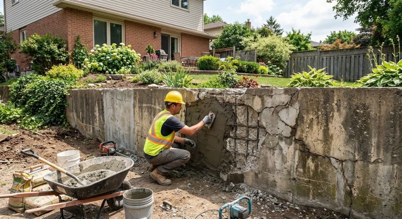 Retaining Wall Repair in Townville, SC