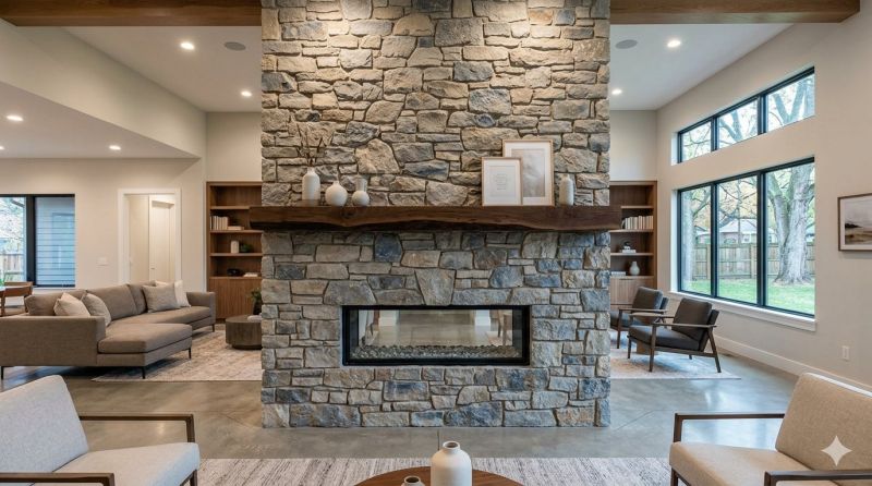 Stone Chimney Installation in Anderson, SC