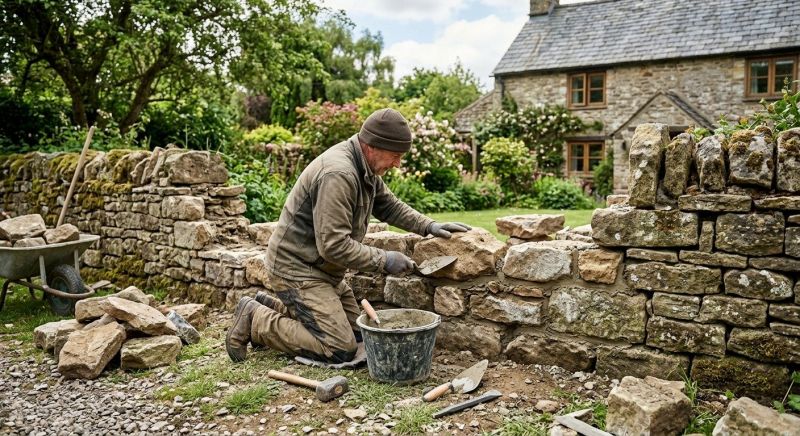 Stone Wall Repair in Clemson, SC
